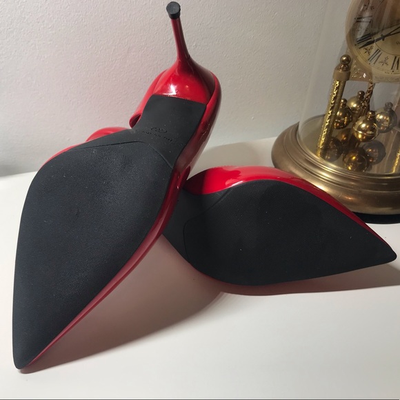 Red Minimalist Stiletto Heels - Picture 5 of 7